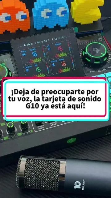 ¡Deja de preocuparte por tu voz, la tarjeta de sonido G10 ya está aquí!#TenlampG10 #G10Mixer #fbt #TikTokShopStockUp #StreamingTips 