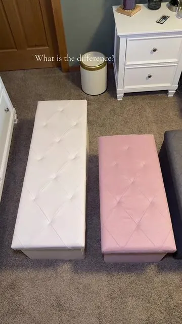Perfect for end of the bed or the entryway. Even a toy box! #storage #bench #ottoman #tiktokshopcreatorpicks #tiktokshopmothersday 