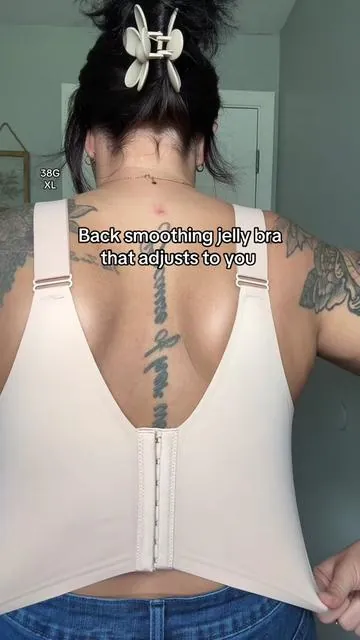 The back smoothing jelly bra you need 🙌 ##softintention##bratok##plussizebra##adjustablebra##wirelessbra