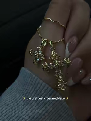 @GANIA never disappoints 😍✨ #crossnecklace #ganiajewerly #jewelry #goldnecklace #fypシ 