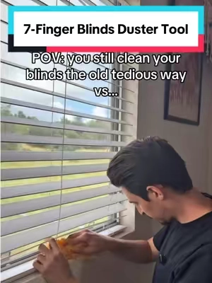 I used to hate cleaning my blinds, but now it’s so easy #cleaningtiktok #cleaningtools #homecleaning #dust #duster 
