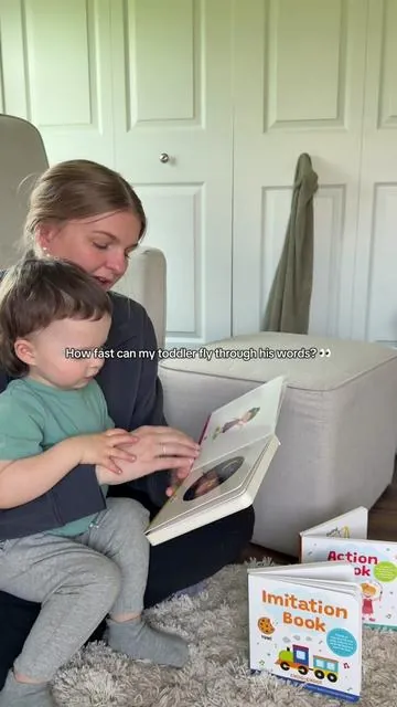We do these every single day and it’s become one of his favorite parts of our routine 🥹 starting with simple, clear words and building from there has made such a difference in his speech. The consistency really adds up 💬✨ #learningthroughplay #toddlerspeech #speechdelayedtoddler #speechdevelopment #slptips 