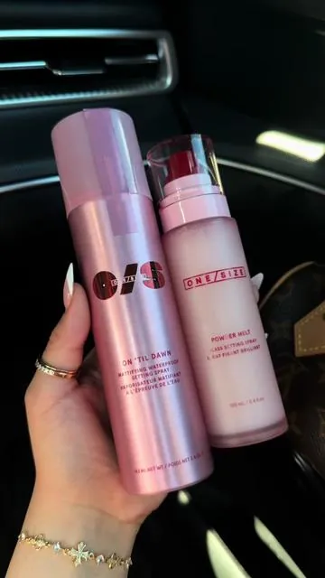 #OneSize #OneSizeBeauty #SettingSpray #PowderMeltGlassSettingSpray #OnTillDawnSettingSpray 