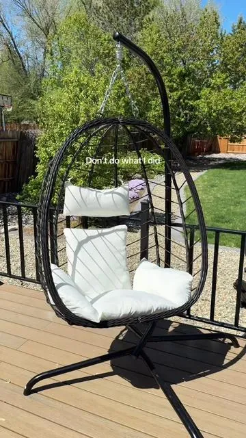 Couldn’t believe my eyes when I saw the price 🤯 #eggchair #outdoorfurniture #momschoice #tiktokshopstockup #tiktokshopmothersday 