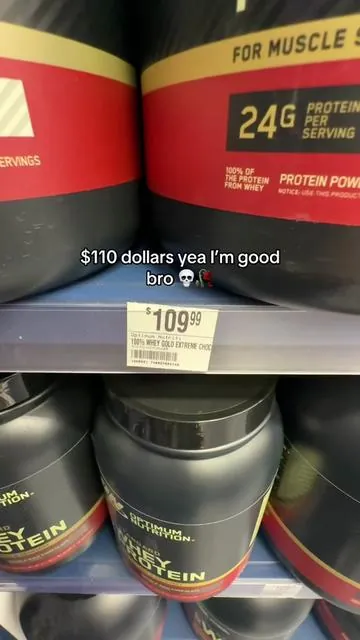 Legit just way cheaper here bro 💀 #protein #proteinpowder #sale #gym #discount 