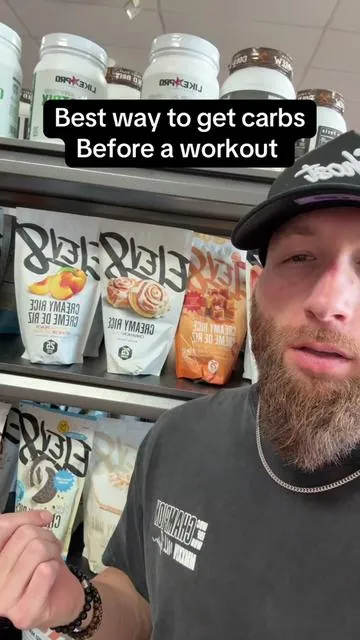 Best way to get carbs Before a workout #carbs #workout #gym #fyp 