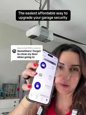 Replying to @kait.1993 SUPER affordable upgrade! #tiktokshopstockup #homesecurity #smartgarage 