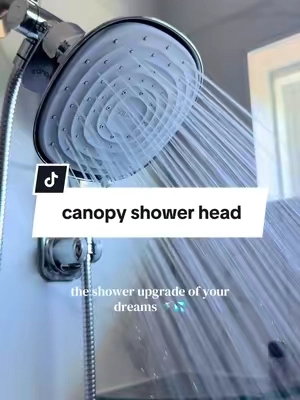 Upgrade your shower routine with the Canopy 2-in-1 filtered shower system 🚿 Includes handheld + fixed head + scalp massager attachment and helps filter chlorine for softer hair and less dry skin. #filteredshowerhead #filteredwater #haircareroutine #tiktokshopmothersday #tiktokshopstockup @GetCanopy 