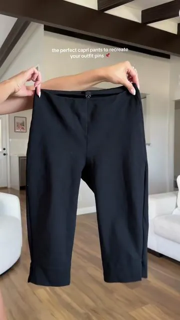 Just restocked!! my new favorite capri pants for spring and summer — wearing size small. #capripants #capripantsoutfit #pinterestoutfit #ootd #summerstyle 