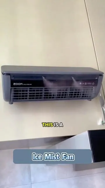 Bring you the same feeling as the air conditioner, bring the refrigeration chip, which can reduce the water to 16-20 degrees and turn into ice mist.#fyp #coolingfan #summeressentials #humidifier #portablefan 