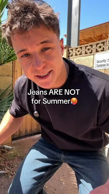 Replying to @vora Jeans in this heat should be illegal