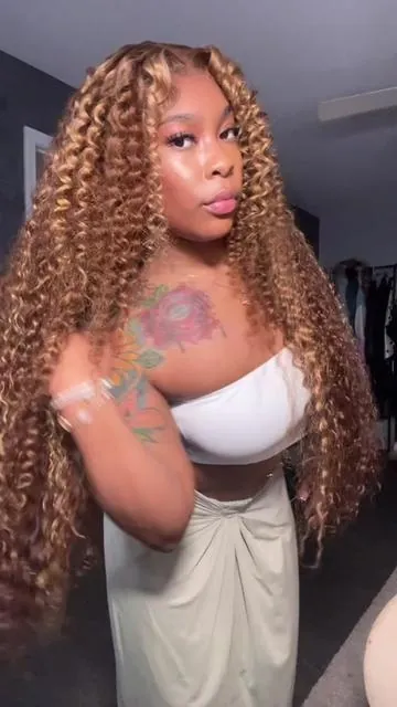 I LOVE THIS HAIR FROM @Zlike Hair Store 🎉💗🌴 so beautiful check out cart 🛒 #ombrehair #curlyhair #fyp #wigtok #30inchwig 