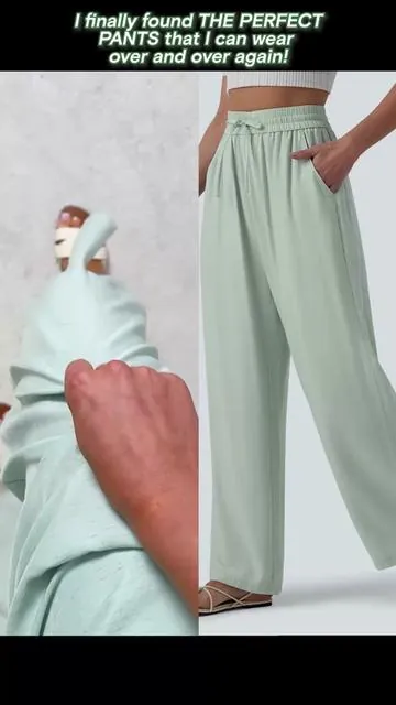 High-waisted, linen-blend wide legs for days — tap to shop! 🌿👖#summeroutfits#pantsoutfitideas#linenpants#fitcheck#ootd