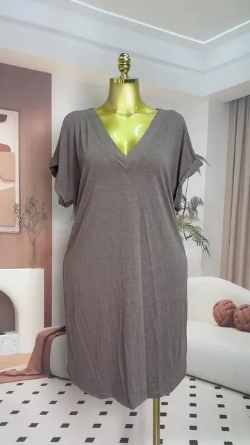 Plus Size Women's Loose T-Shirt dress!#dress #plussize #comfortable #spotlightfinds #tiktokshopjumpstartsale 