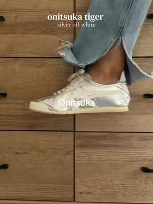 Onitsuka tiger silver off white ✨ #onitsukatigermexico66 #onitsukatiger #onitsukas #sneakers #silversneaker 