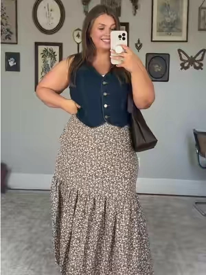 💕💕 #plussizefashion #curvyfashion #midsizefashion #summeroutfits ##denimvest 