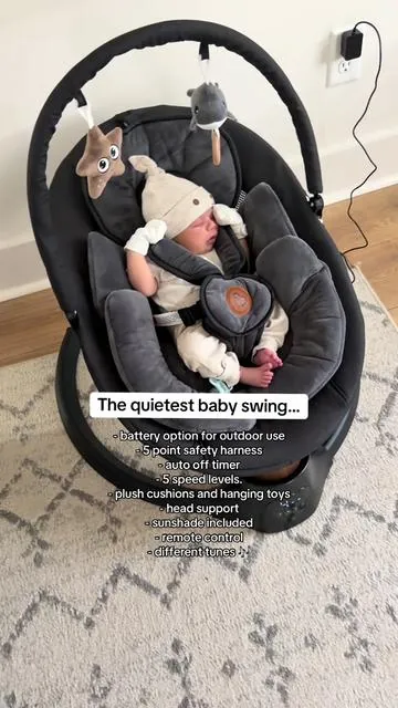 @BabyBondOfficial my baby loves this swing #babyswing #babybond #babyregistrymusthaves #babyshowergiftideas #babyshowergift 