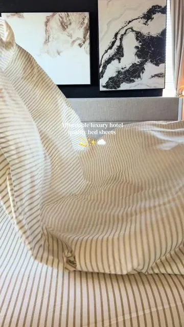pov: you find the perfect light weight airy sheets for spring 🌷☁️✨ #springbed #springbedding #hotelsheets #affordableluxury #sheets @CGK Linens 