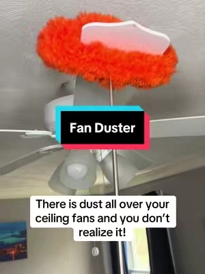 I love this cleaning tool #fanduster #fancleaner #cleaning #cleaninghacks #allergies 
