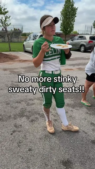 KEEP YER CAR CLEAN EVEN IF YOU HAVE A DIRTY ATHLETE! Easy to use and clean!! Just fold it up and keep it in yer car ready to go whenever needed! #SportsMom #TravelSports #Softball #Baseball #NewCar 