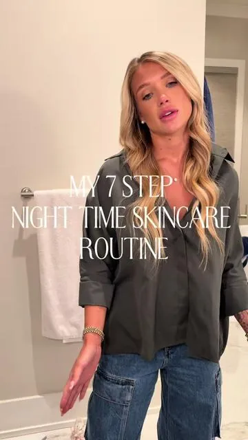 My 7 step night time skincare 🤍 @Caudalie @skinbetter science @SkinCeuticals @Prequelskin @Babe Original #skincare #skincareroutine #selfcare #nightroutine 