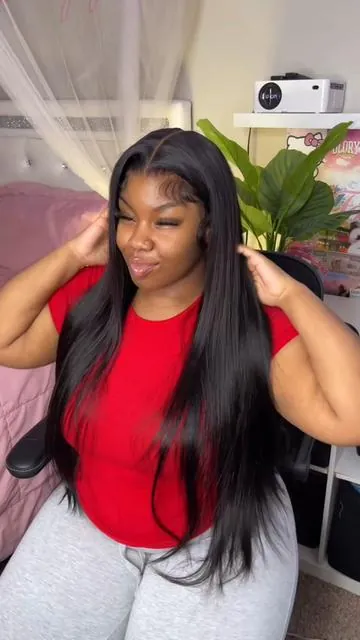 Bomb 30inch buss down from @SAR HAIR SHOP 😍 #sarhair #straightwig #gluelesswig #fyp 