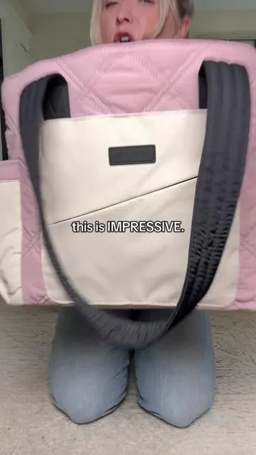 What can’t this bag do?! #pufferbag #laptopbag #workbag #schoolbag #diaperbag 