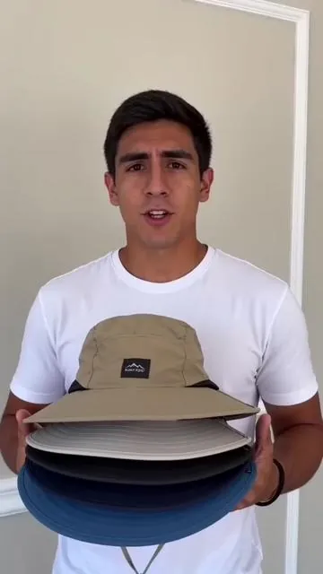Sombrero de pesca para senderismo, ligero y protector solar, ideal para exteriores.#sun #hat #tiktokshop #Summer #hiking 