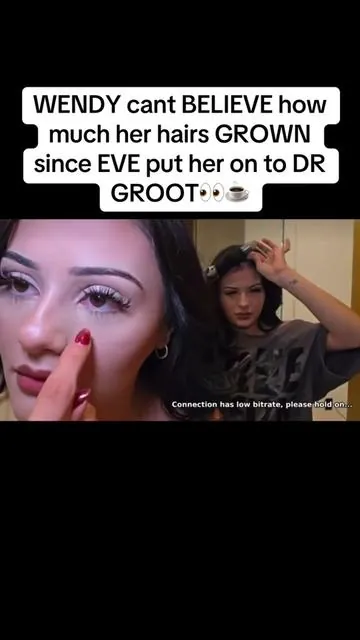 WENDY cant BELIEVE how much her hairs GROWN since EVE put her on to DR GROOT👀☕️ #wendyortiz #evelyn #drgroot #fyp #viral 