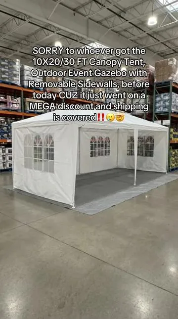 10X20/30 FT Canopy Tent, Outdoor Event Gazebo with Removable Sidewalls, #canopytent #gazebo #tiktokshopcreatorpicks #tiktokshopmothersday #tiktokshopstockup 