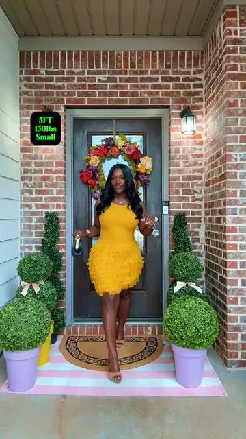 Elegant Knitted Bodycon Dress, Summer Vacation Fringe Skirt, Slim Fit Sleeveless Knit Vest Dress, Solid Round Neck Sweater Dress, Spring & Summer Women's Clothing. #tiktokshopstockup #tiktokshopmothersday #Springtok #SummerVibes #dress 
