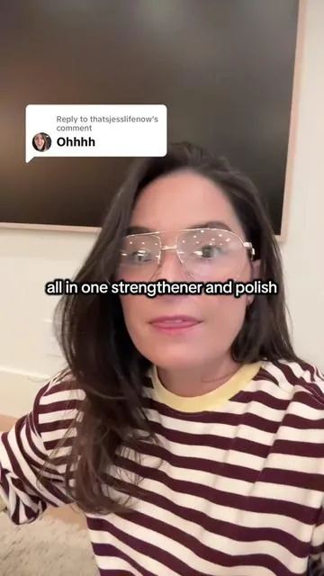 Replying to @thatsjesslifenow YESSSS✨✨ Stronger nails in one coat 🥰🥰 Manucurist’s active plump is an all in one nail polish and nail strengthener that gives you the natural nails you want ✨ #nailsoftiktok #diynails #beautyhacks #nailcare #collagen @Manucurist 