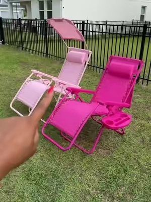 Replying to @ShishAri 🤍 finally a cute chair for the pink girls #PinkChair #BeachChair #CampingChair #TikTokShopMothersday #TikTokShopStockUp 