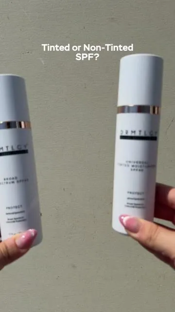 Can’t decide between Universal Tinted Moisturizer SPF 46 and Broad Spectrum SPF 45? The difference is actually pretty simple. One has a tint, one doesn’t. Universal Tinted Moisturizer SPF 46 gives lightweight coverage with a natural glow for that “your skin but better” look while helping even out skin tone. Broad Spectrum SPF 45 is non-tinted and leaves a slightly dewy, radiant finish, making it ideal for layering under makeup. Both are packed with skincare-focused ingredients, both wear beautifully, and both make daily sun protection easy. So… which one are you choosing?
