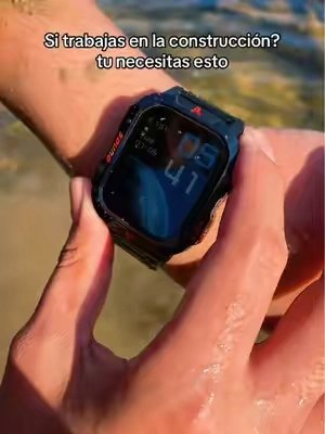 Trabajas en la construcción y buscas un reloj que sea resistente a los golpes y resistente a el agua, este reloj es para ti. #relojinteligente #relojresistentealagua #relojdetrabajo #reloj #smartwatch
