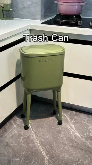 This trash can with legs? It’s just my aesthetic! #kitchen #trashcan #trashbin #tiktokshopstockup #tiktokshopmothersday 