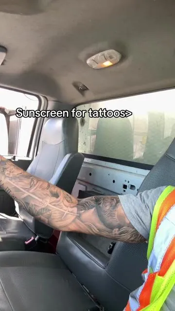 Protect your ink from the sun #fyp #tattoo #tattoosleeve #tattootiktok #viral 