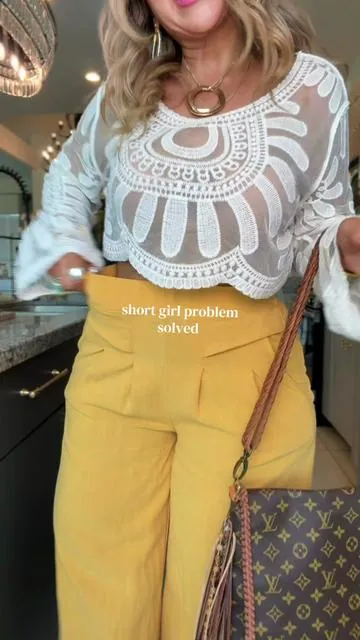 Finally some linen pants that don’t drag on the floor! These will definitely be my summer pants💛 @TanmingFashion #linenpantsoutfit #linenpants #tiktokshopstockup #midsizeoutfits #summeroutfits 