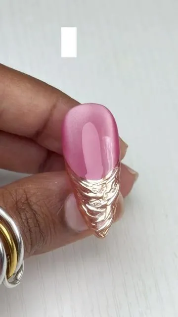 3d chrome French tips using @TRICOLOR FISH 💗ྀི✨🫧🌸🥂 #nails #3dnailart #nailtech #nailinspo #nailart  3d lines nails, gel-x nails, nail tutorial, easy nail art, beginner nails, beginner nail tech, 3d lines nails, summer nails, summer nail inspo, chrome nails, 3d swirl nails, isolated chrome nails, cat eye nails