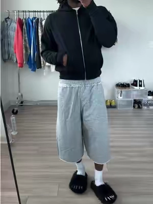 Good baggy shorts #baggyshorts #sweatshorts #greyshorts #longshorts #ootdinspo 