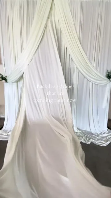 If your looking for good quality backdrop drapes these are it! @Cherished Wedding Decor #backdrop #backdropdecoration #backdropideas #partydecor #eventplanner 