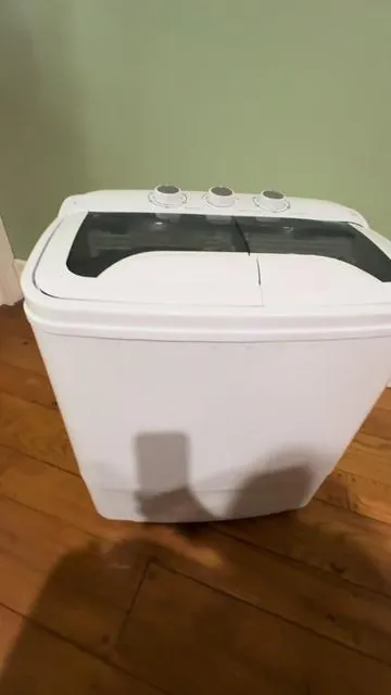 Small space? No plumbing or hookup for appliances? No problem! These portable combos are a GREAT solution! #portablewasher #washerdryercombo #efficiencywasher #portablewasher #portabledryer 