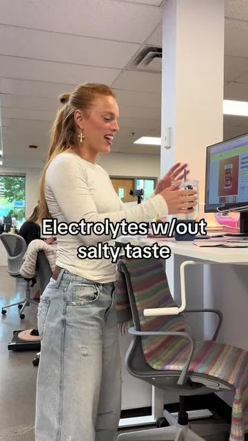 Your drink shouldn’t taste salty 😭 #electrolytes #salt 