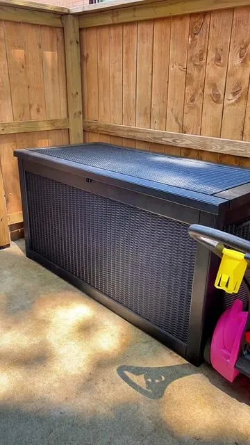 260 Gallon Deck Box for Outdoor Storage #outdoorstorage #deckbox #storagebox #patiofurniture #patioseason 