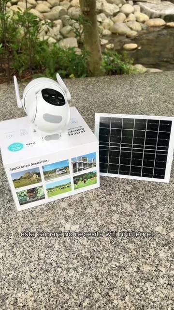 Cámara 4G con detección humana inteligente, energía solar, seguridad exterior sin WiFi.#tiktokmademebuyit#foryou#securitycamera#trailcam#SummerVibes