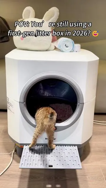 Dreamcat smart cat litter box #fyppppppppppppp #cat #ailitterbox #catlitterbox #smartlitterbox 