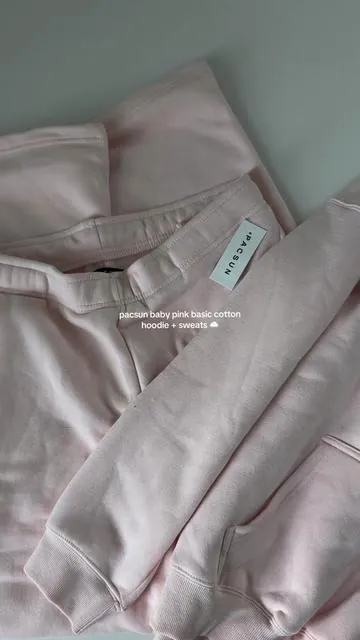 #hoodie #sweatset #babypink #cotton #pacsun @pacsun ☁️