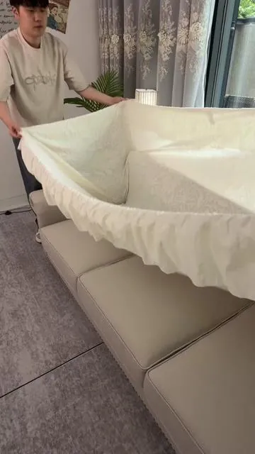 I’m very impressed with these couch covers!!#summervibes☀️ #soft #couchcover #sofacover #tiktokshop 