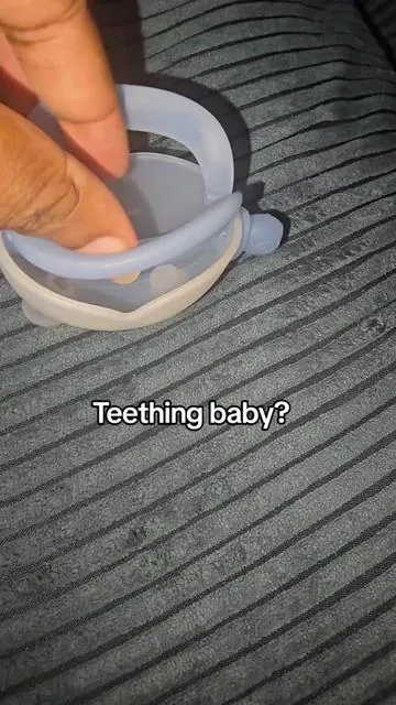 POV: your baby is teething and needs something to chew on 😭 This bunny teether mitten is easy for them to hold and has different textures to keep them busy Simple, but definitely one of those things that just works 👀 #momlife #teethingbaby #babyessentials #teething #tiktokshopstockup 
