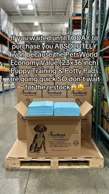 PetsWorld Economy Value (23x36 inch) Puppy Training & Potty Pads